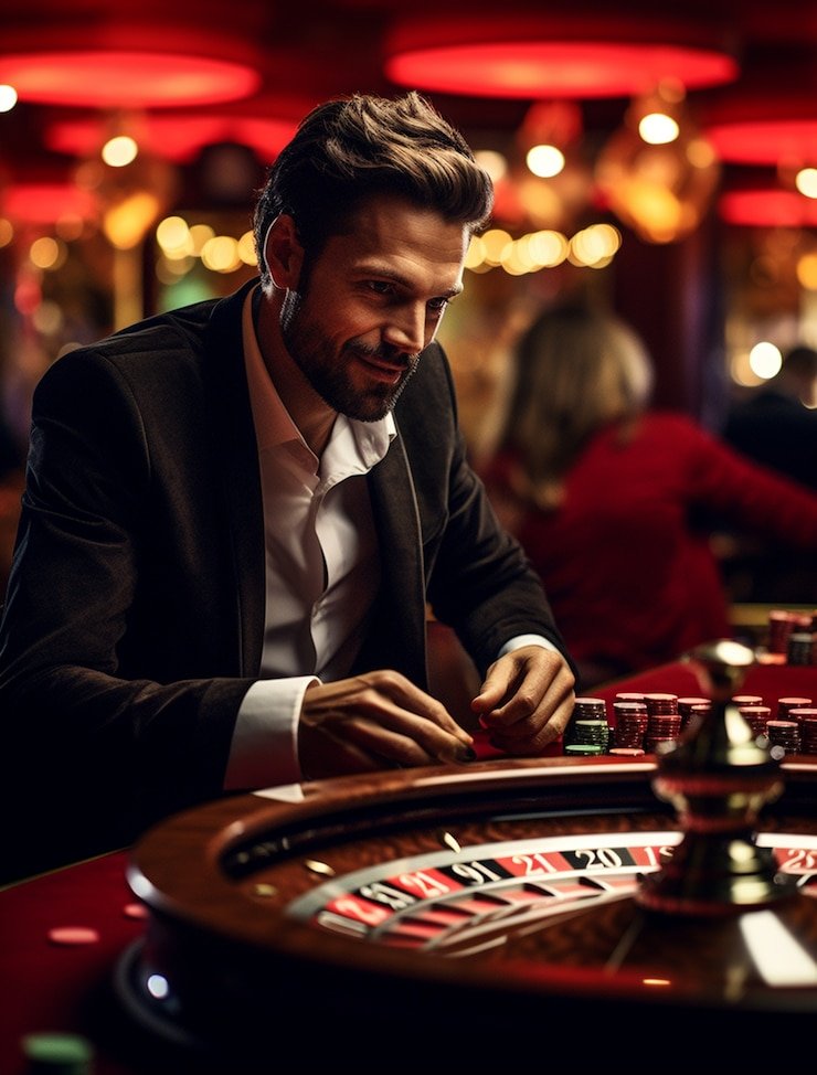 Tampilan grid permainan slot dan kasino langsung